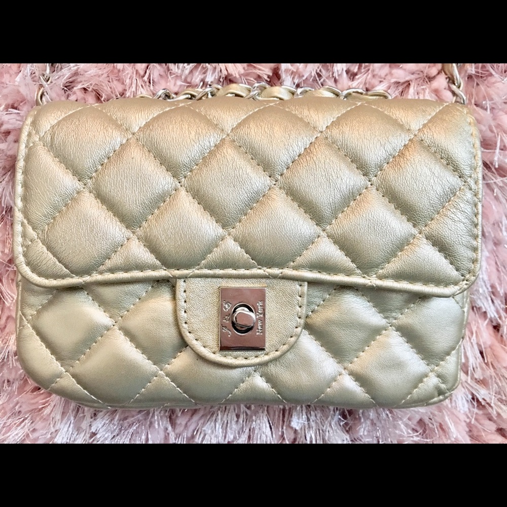 🌞GOLD Quilted Crossbody Purse🌞NWT🏷 - Picture 2 of 11